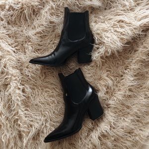 Pleather booties